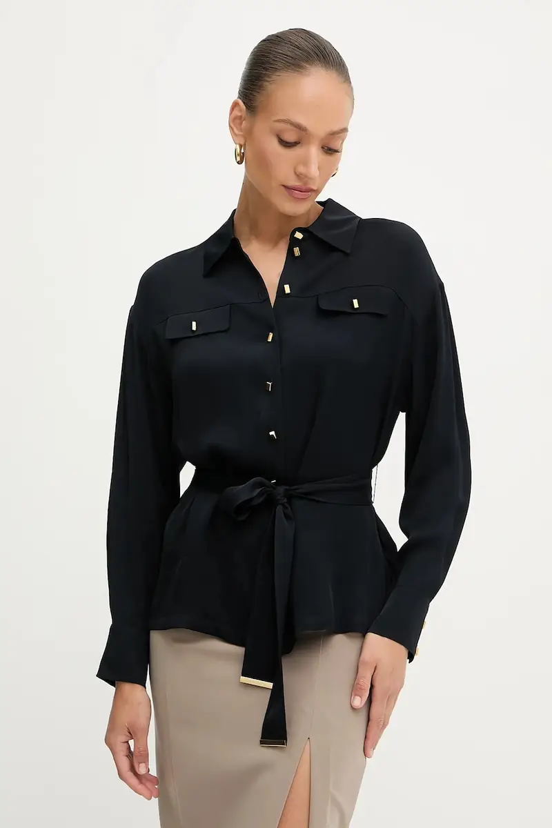 camicia ANITA donna colore nero 5YGH13 7356A