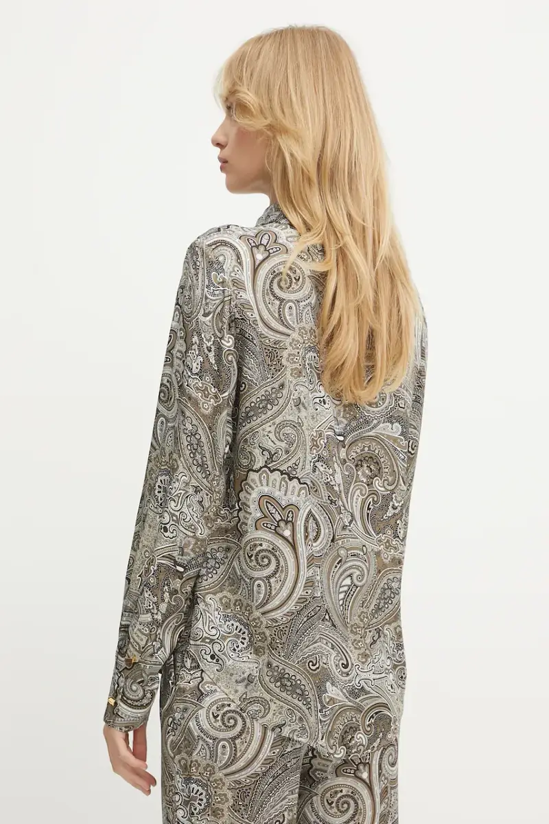 camicia MELISSA donna colore beige 5GGH32 7298A Marrone miniatura 3