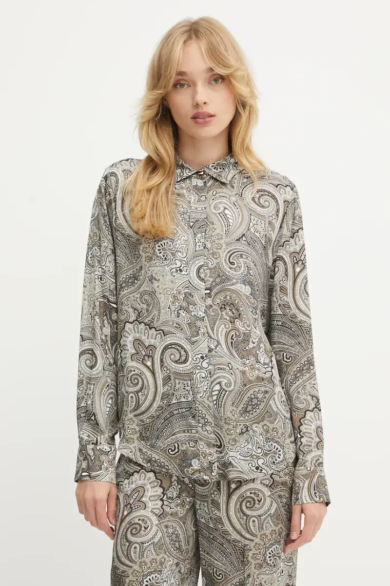 camicia MELISSA donna colore beige 5GGH32 7298A Marrone