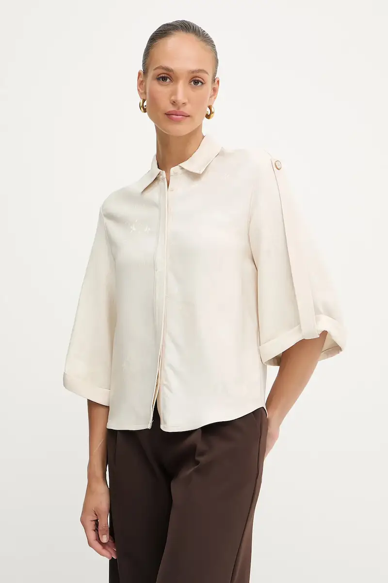 camicia WHITNEY donna colore beige 5YGH02 7337A