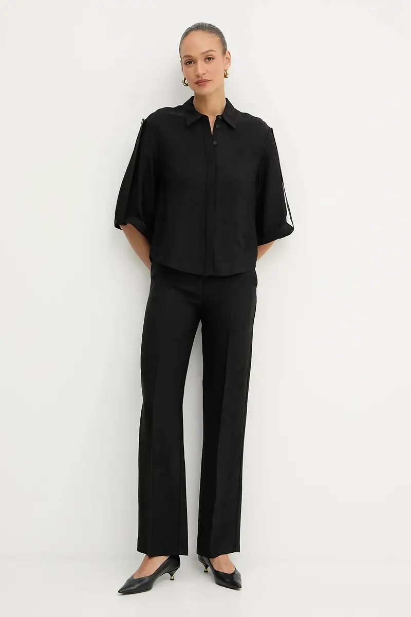 camicia WHITNEY donna colore nero 5YGH02 7337A miniatura 2