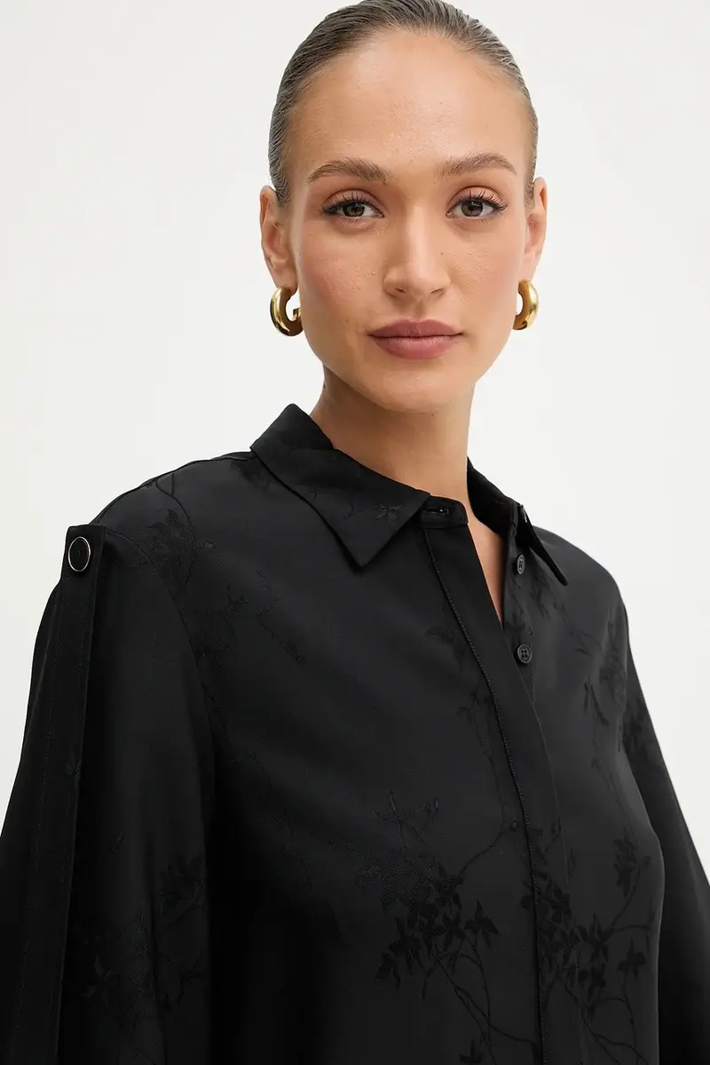 camicia WHITNEY donna colore nero 5YGH02 7337A miniatura 4