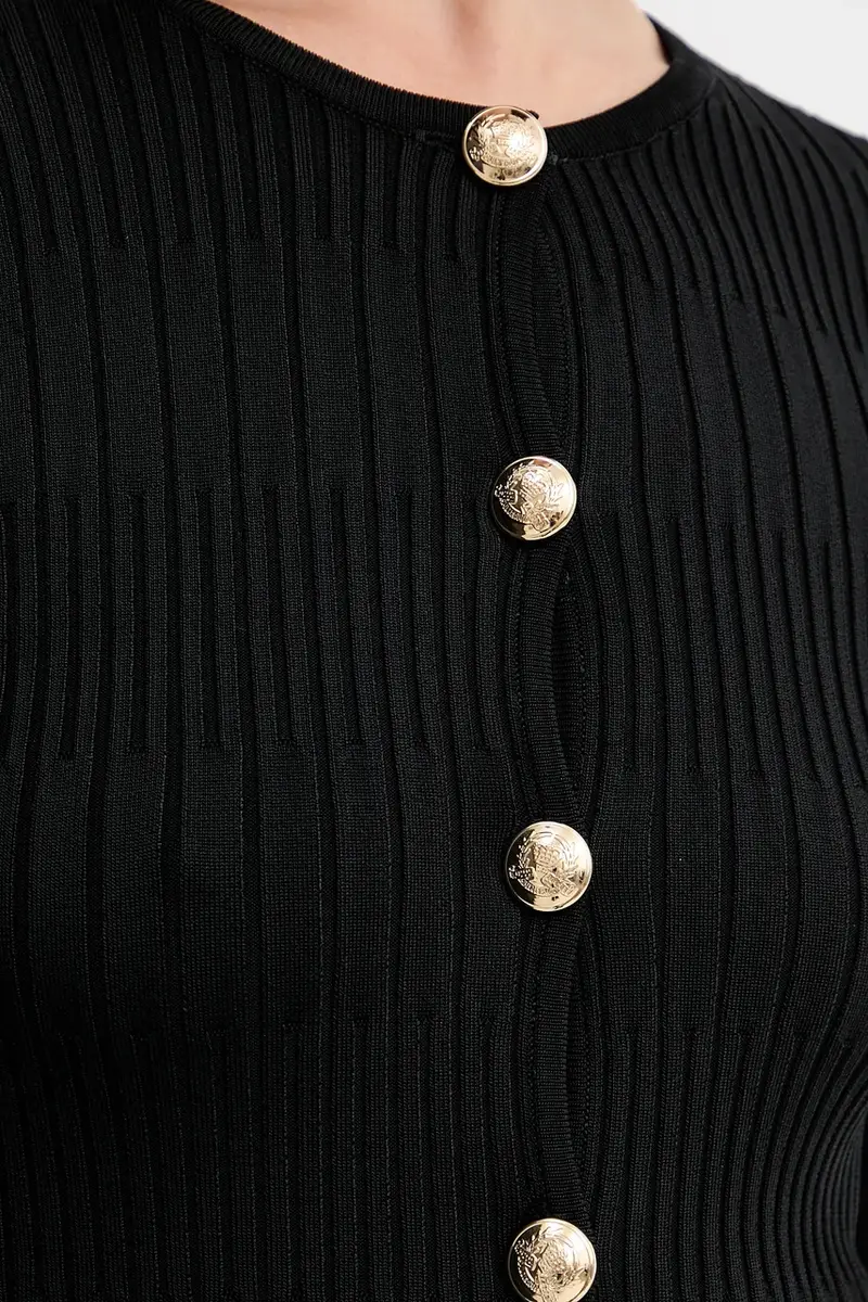 Marciano Guess Cardigan Donna Nero 2890322 miniatura 5