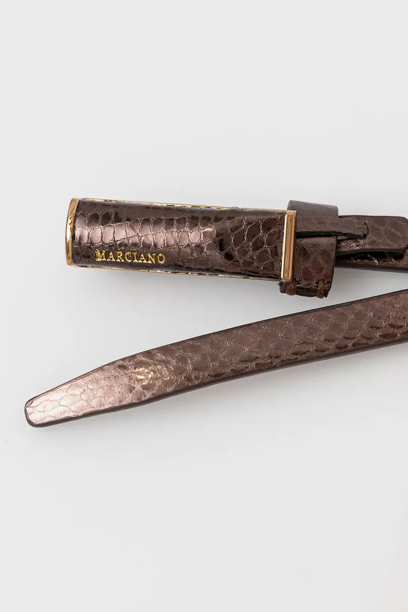 cintura in pelle donna colore marrone 5BGZ26 7417A miniatura 2