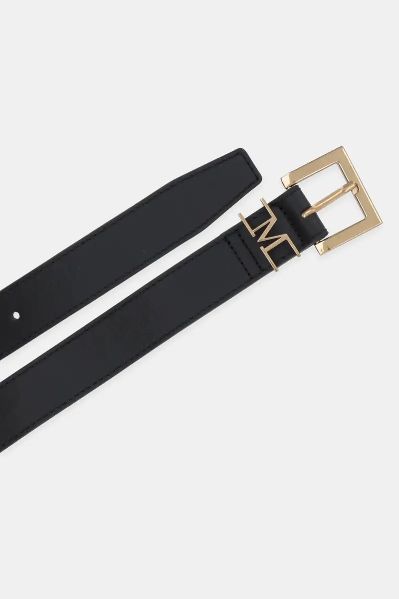 cintura in pelle donna colore nero 5YGZ12 7330A miniatura 2