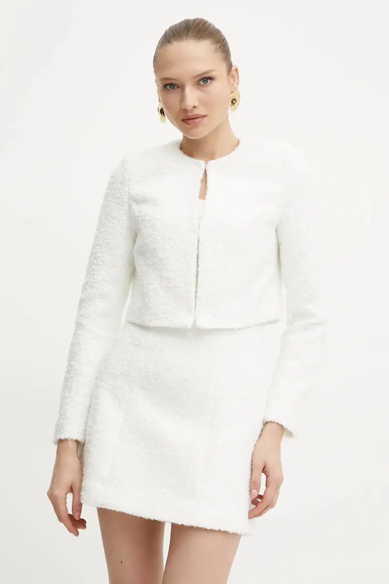 giacca BOUCLE colore beige 5RGN18 7261A