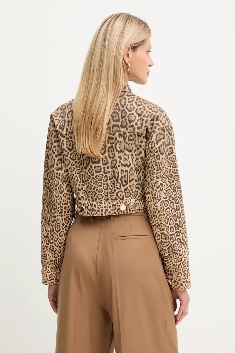 giacca di jeans EDDA colore marrone 5YGN14 7362A miniatura 3