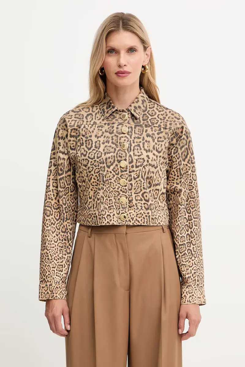 giacca di jeans EDDA colore marrone 5YGN14 7362A