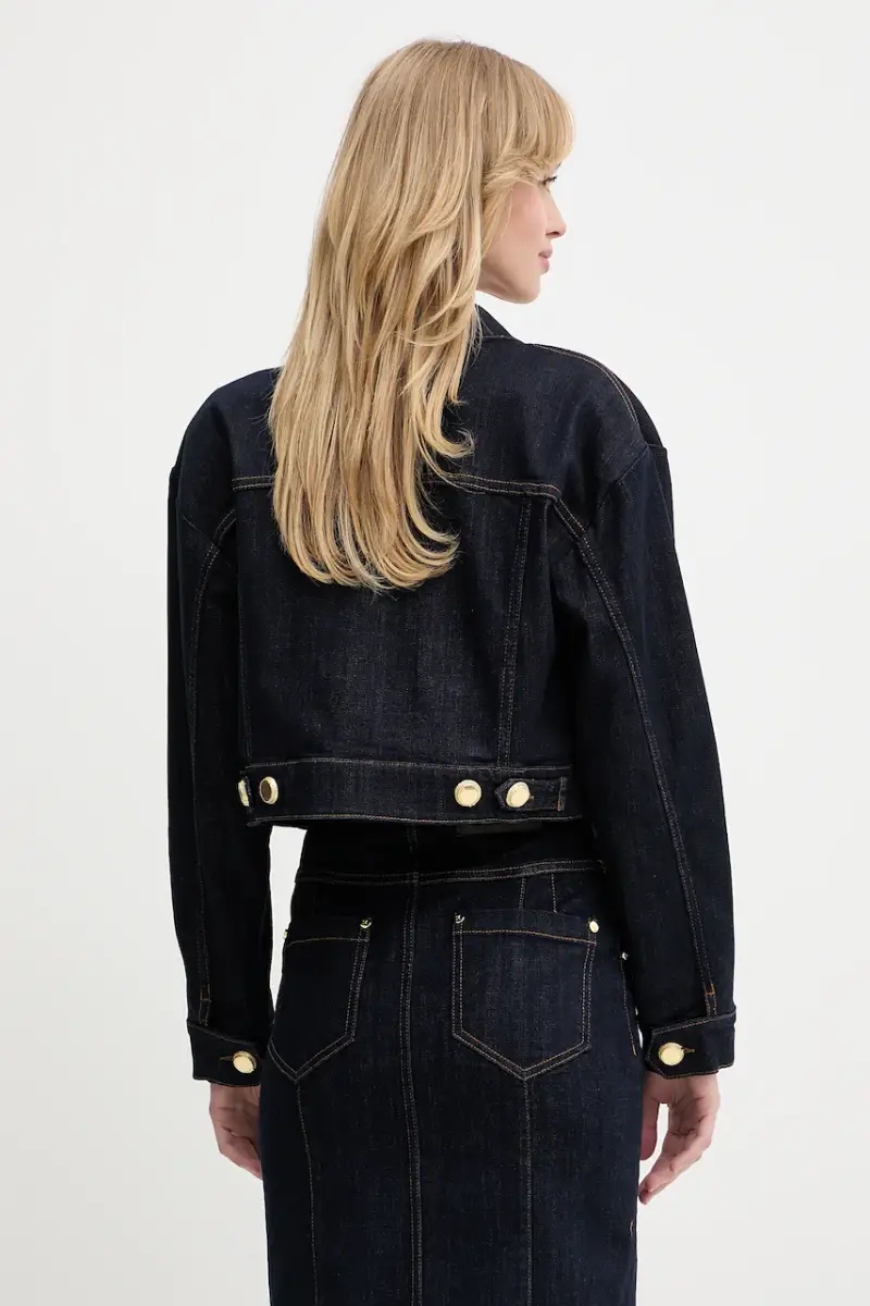 giacca di jeans KYLIE colore blu navy 5YGN10 7347A miniatura 3