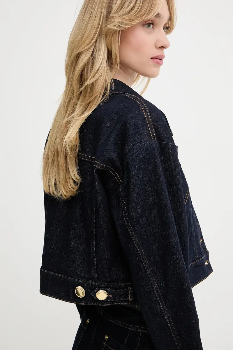 giacca di jeans KYLIE colore blu navy 5YGN10 7347A miniatura 5