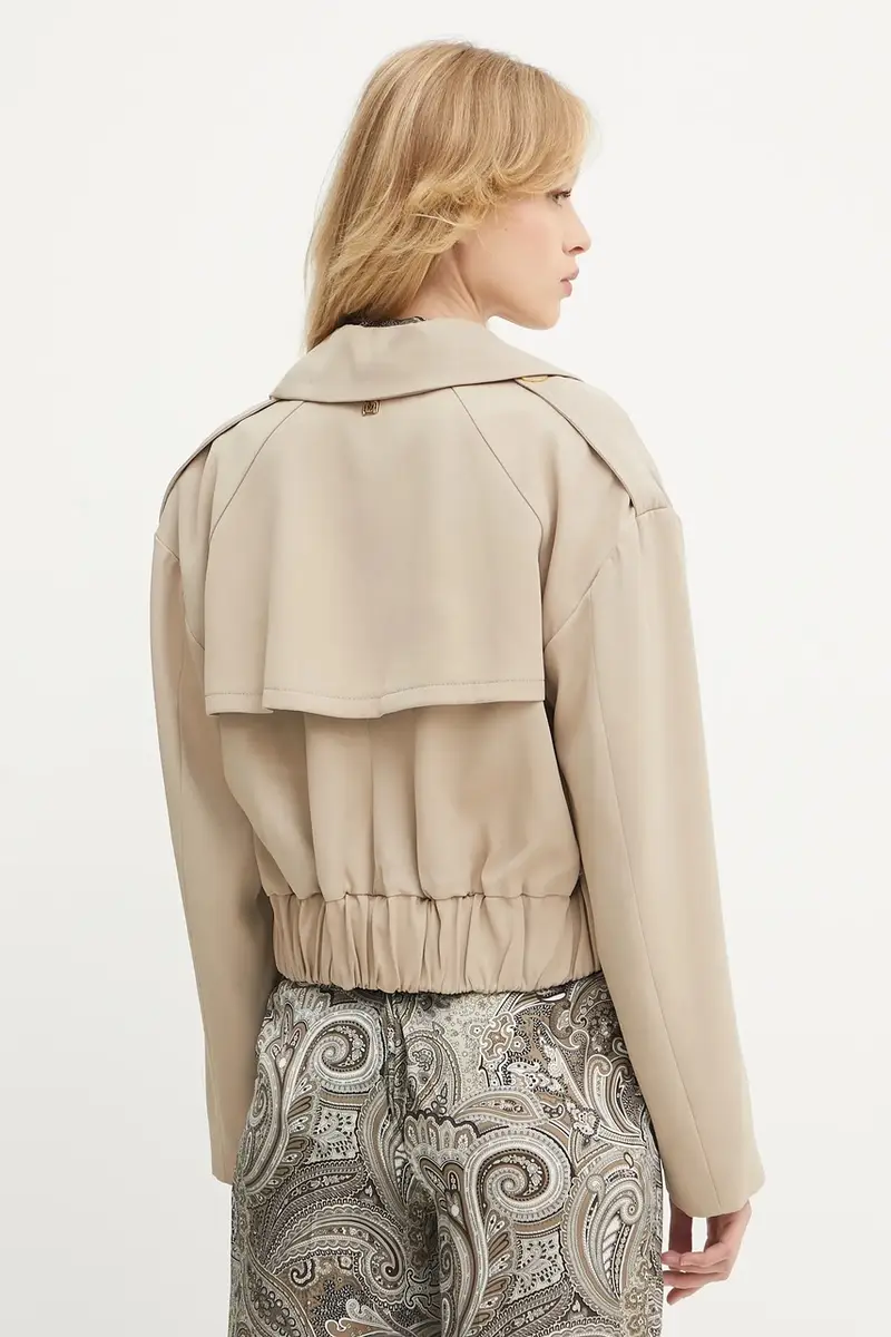 giacca in misto lana NINA colore beige 5YGL04 7340A miniatura 3