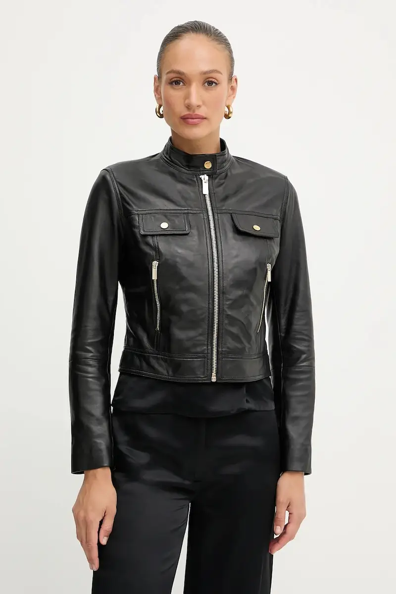 giacca in pelle LANA colore nero 5YGL09 7345A