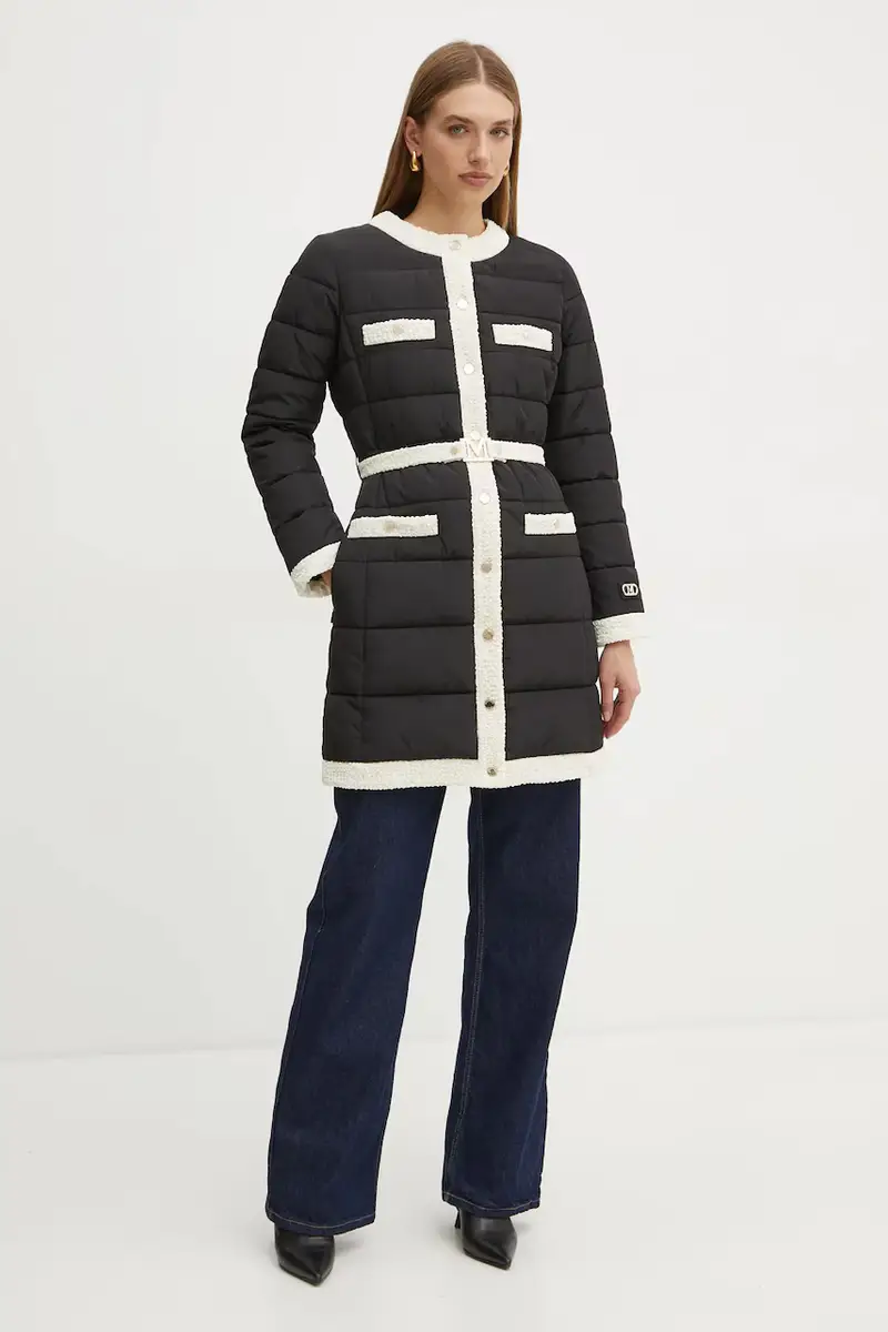 giacca LONG donna colore nero 4BGL47 7127A miniatura 2