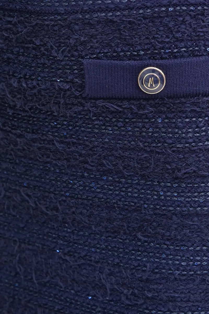 gonna AMELIA colore blu navy 5RGD01 5852Z miniatura 4