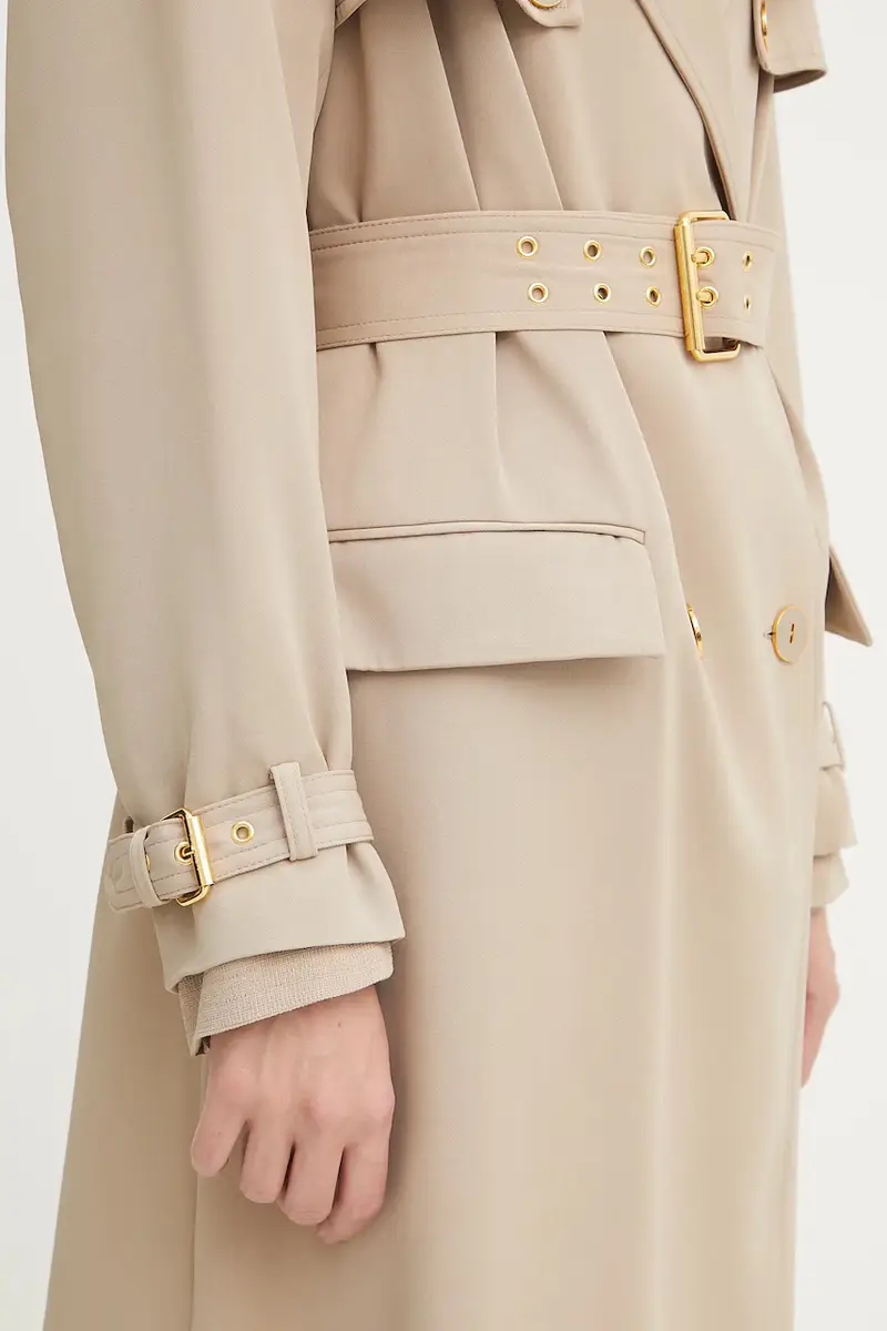 impermeabile con aggiunta di cotone NINA donna colore beige 5YGL03 7340A miniatura 5