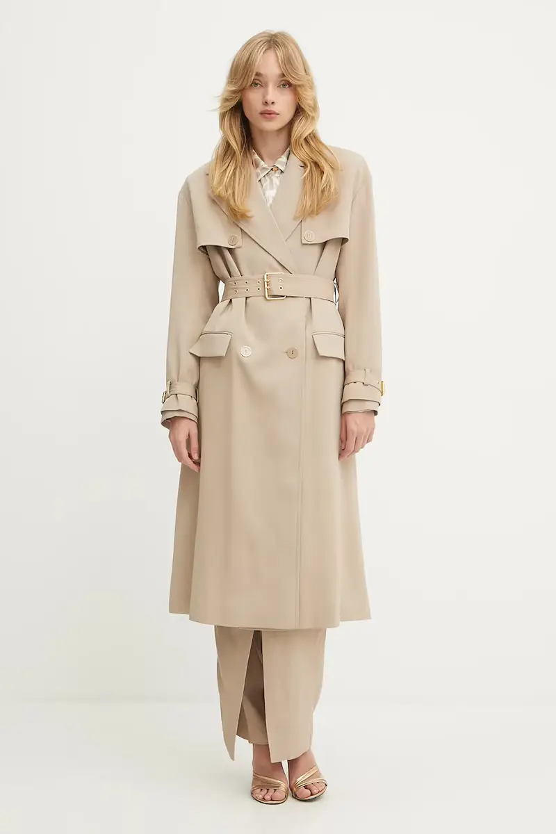 impermeabile con aggiunta di cotone NINA donna colore beige 5YGL03 7340A