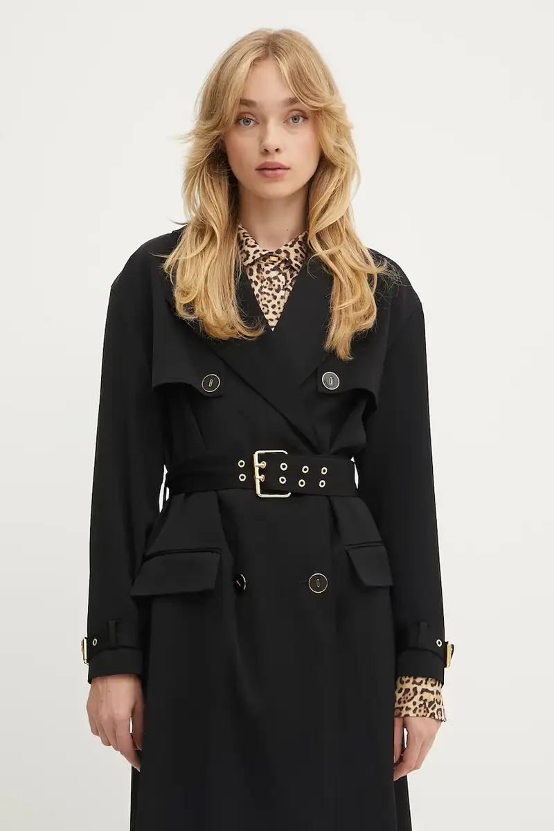 impermeabile con aggiunta di cotone NINA donna colore nero 5YGL03 7340A miniatura 4