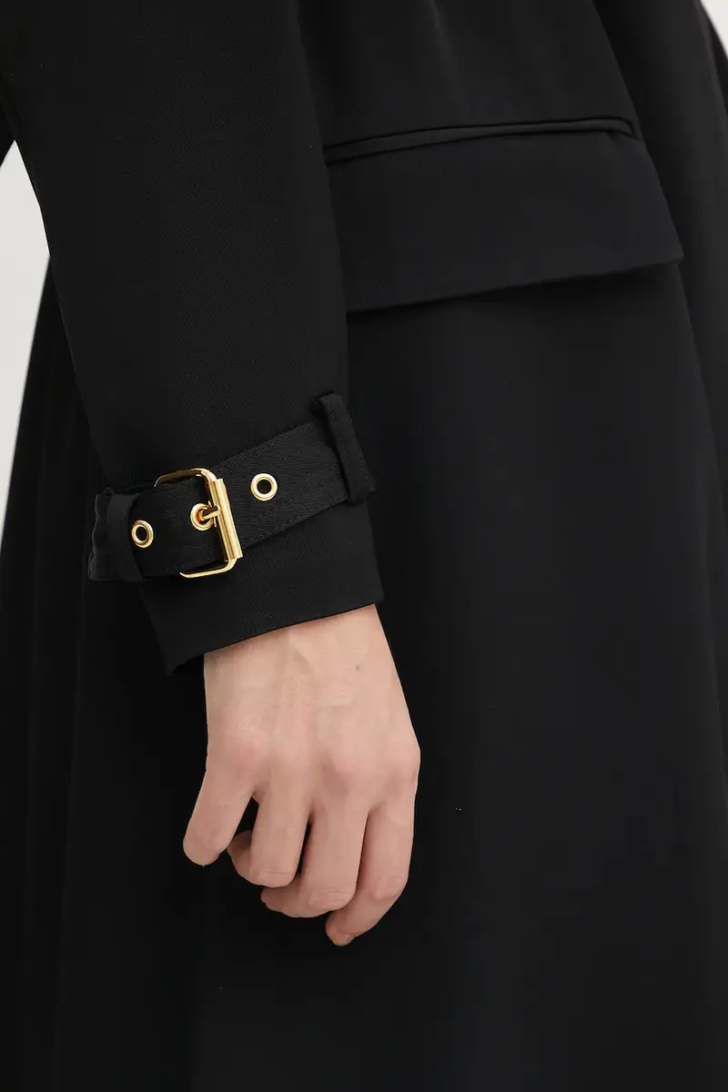 impermeabile con aggiunta di cotone NINA donna colore nero 5YGL03 7340A miniatura 5