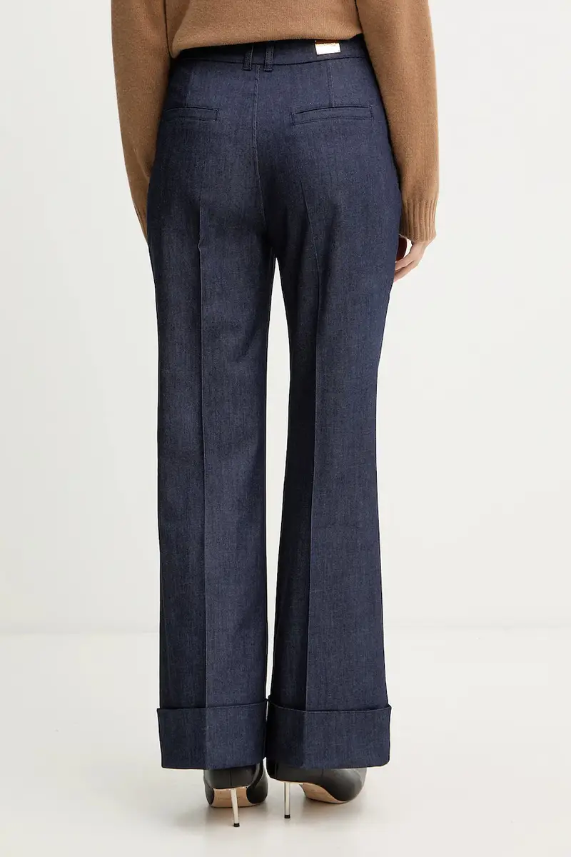 pantaloni donna colore blu navy 5YPA05 7457A miniatura 3