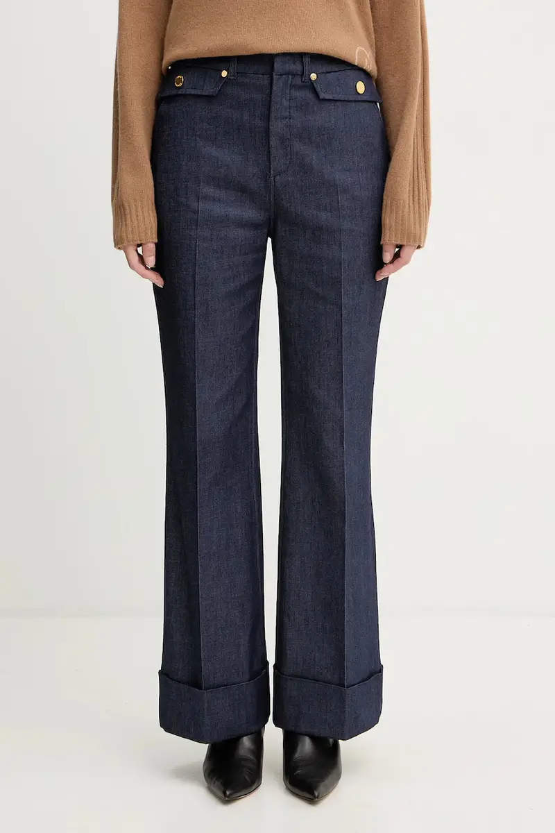 pantaloni donna colore blu navy 5YPA05 7457A