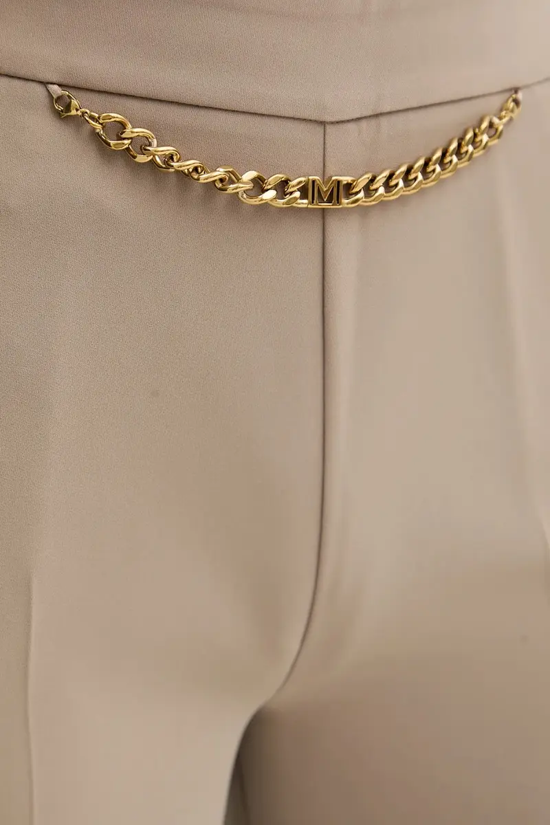 pantaloni ELLA donna colore beige 5YGB01 7357A miniatura 4