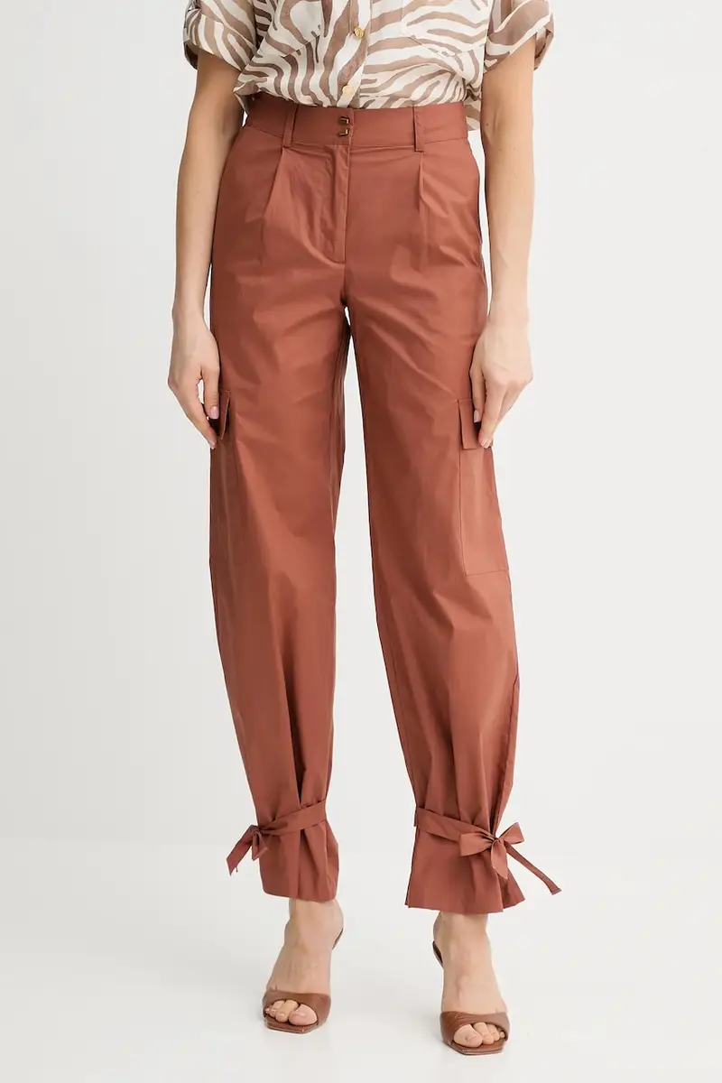 pantaloni in cotone PAT colore arancione 5GGB20 7315A