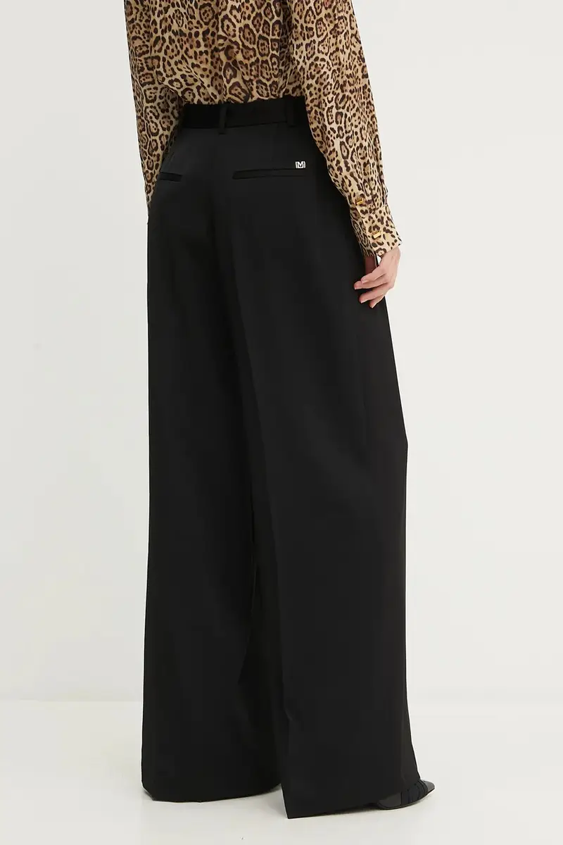 pantaloni in misto lana NINA donna colore nero 5YGB04 7340A miniatura 3