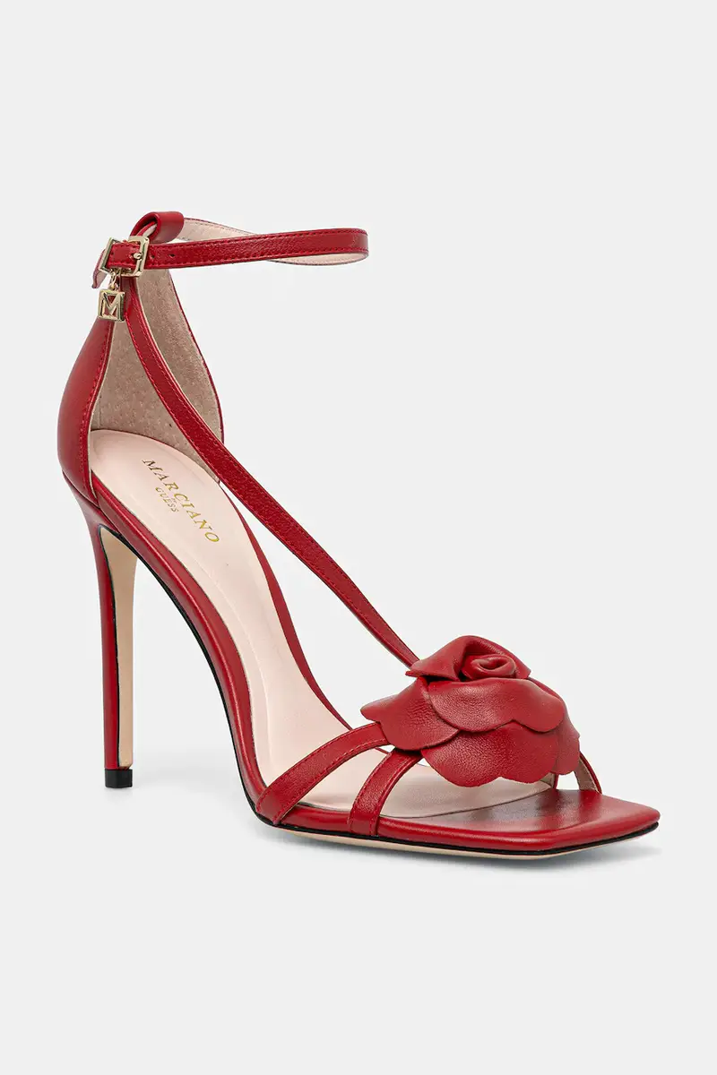 sandali in pelle colore rosso 5YGZ34 7368A