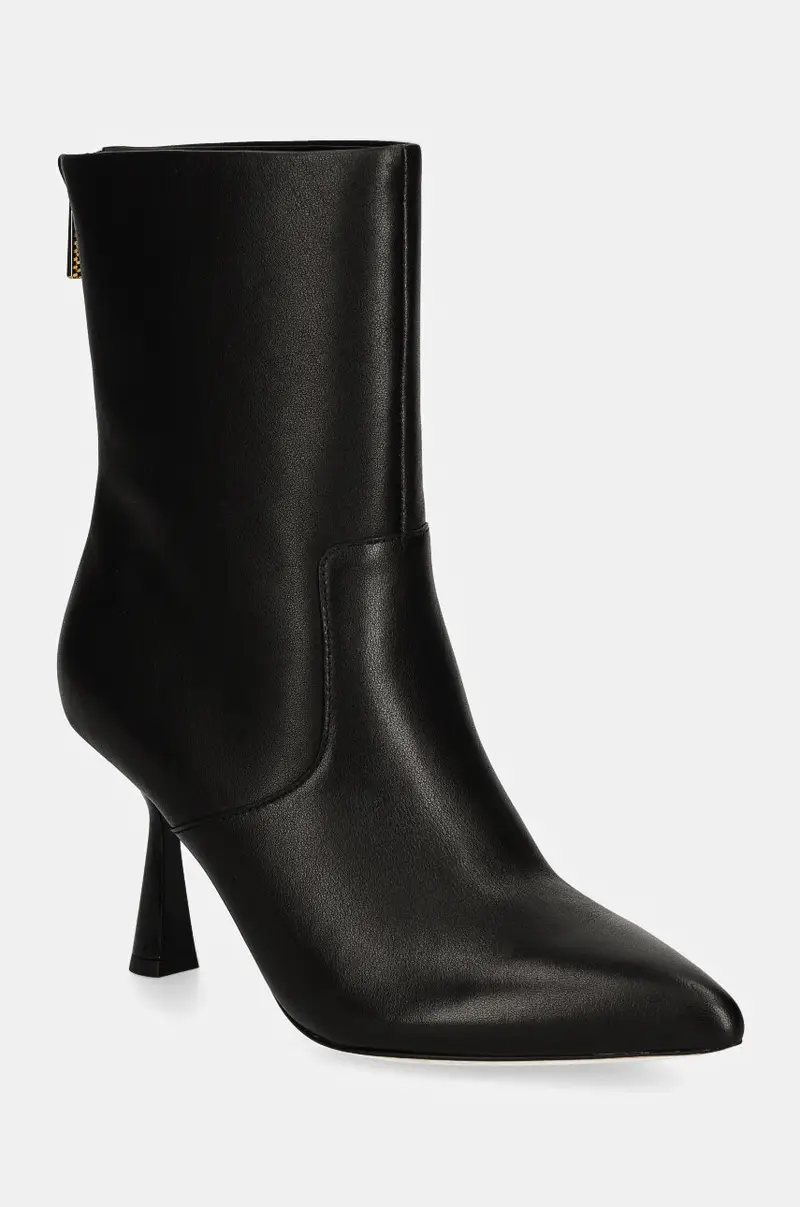 stivaletti alla caviglia in pelle donna colore nero 4YGZ15 7103A