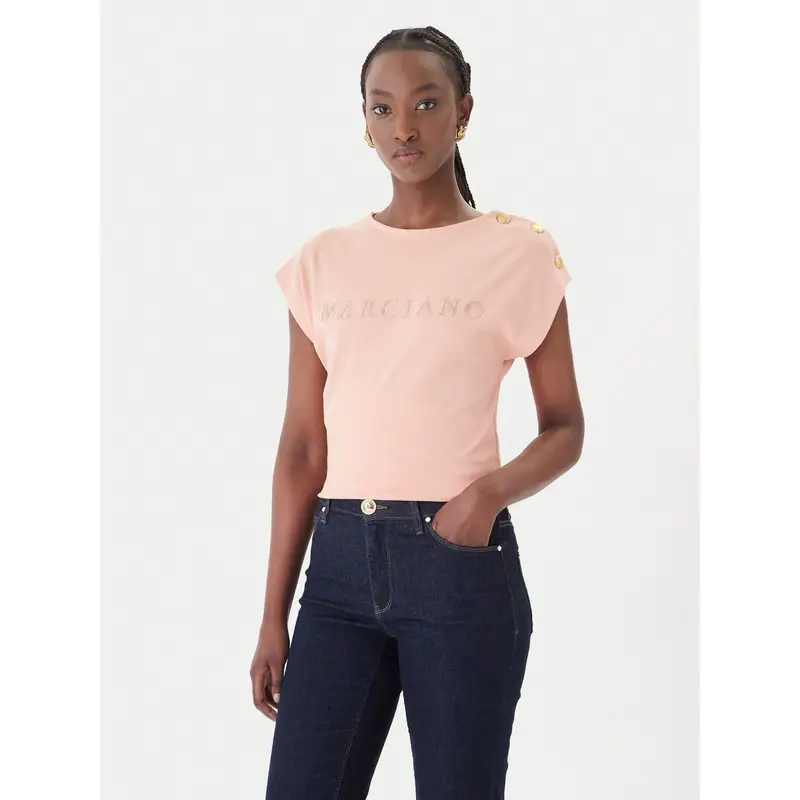 T-shirt G6GI04 K3505 Arancione Regular Fit