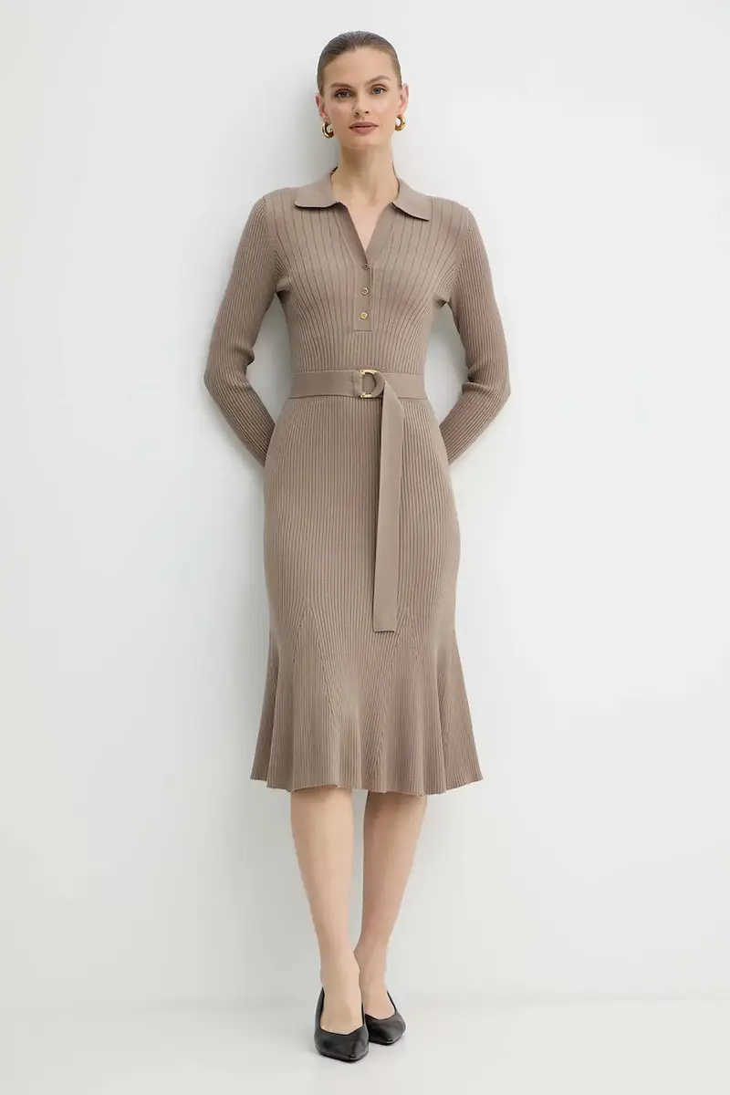 vestito AGATHE colore beige 5BGK07 5891Z miniatura 3