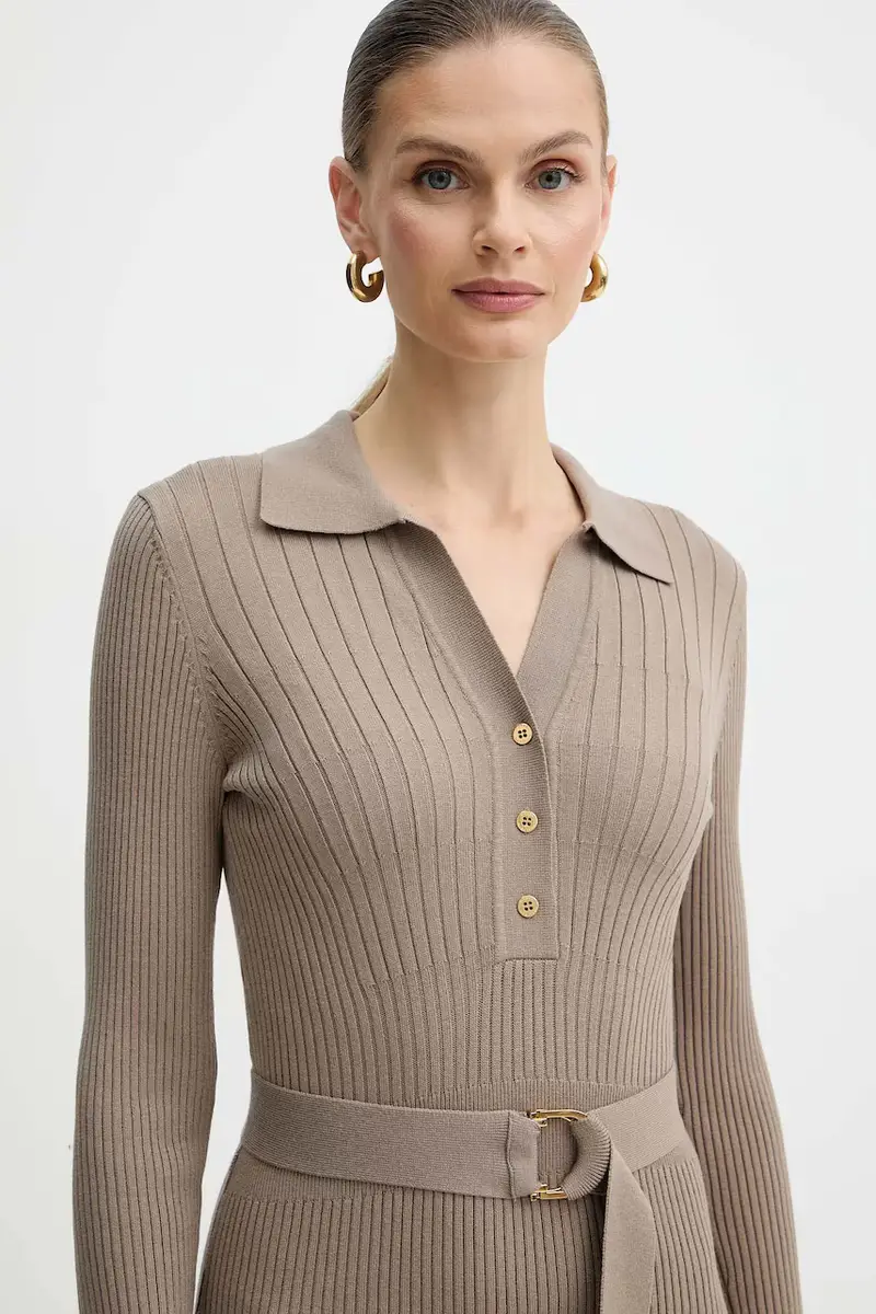 vestito AGATHE colore beige 5BGK07 5891Z miniatura 4