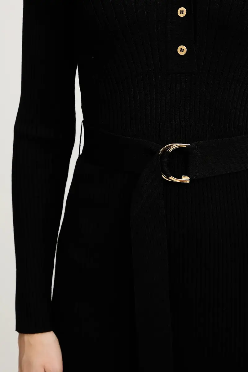 vestito AGATHE colore nero 5BGK07 5891Z miniatura 5