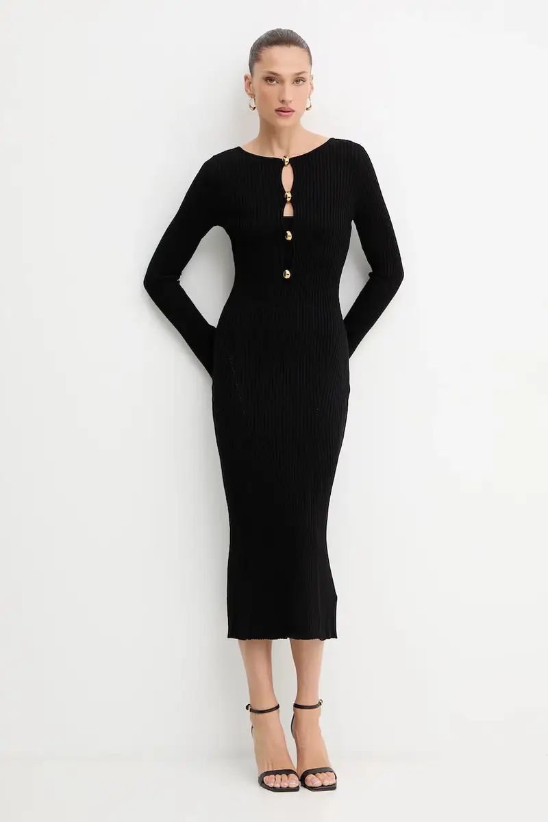 vestito AGATHE colore nero 5BGK55 5891Z miniatura 2