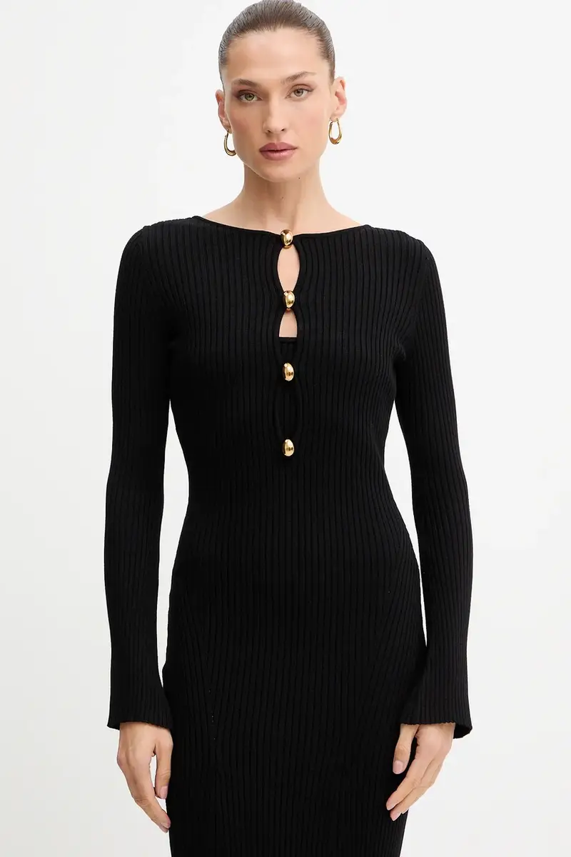 vestito AGATHE colore nero 5BGK55 5891Z miniatura 4