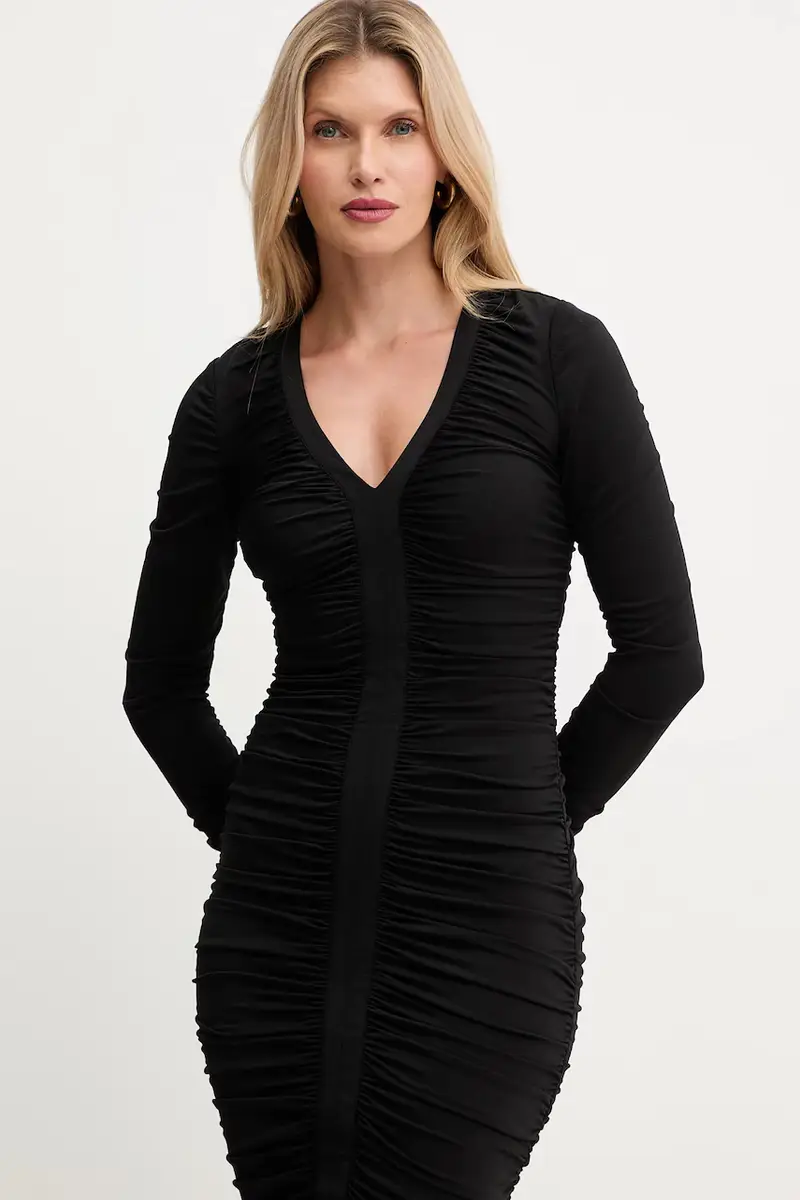 vestito AMELIA colore nero 5BGK25 6257A miniatura 5