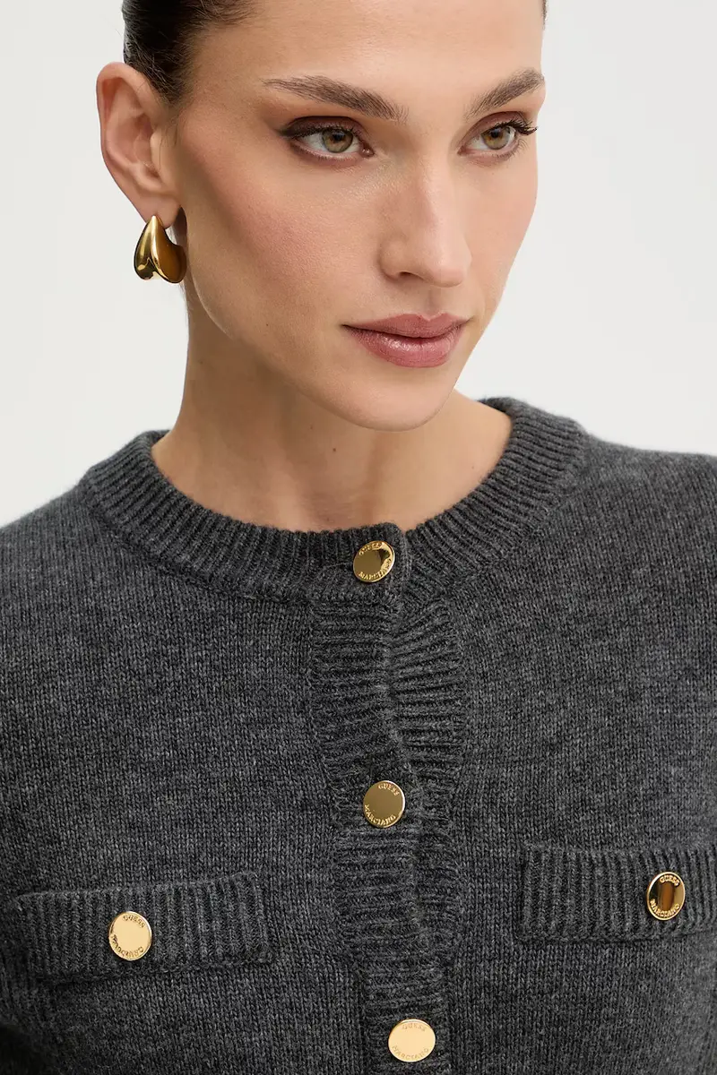 vestito con cashmere AFRAH colore grigio 5BGK43 5893Z miniatura 4