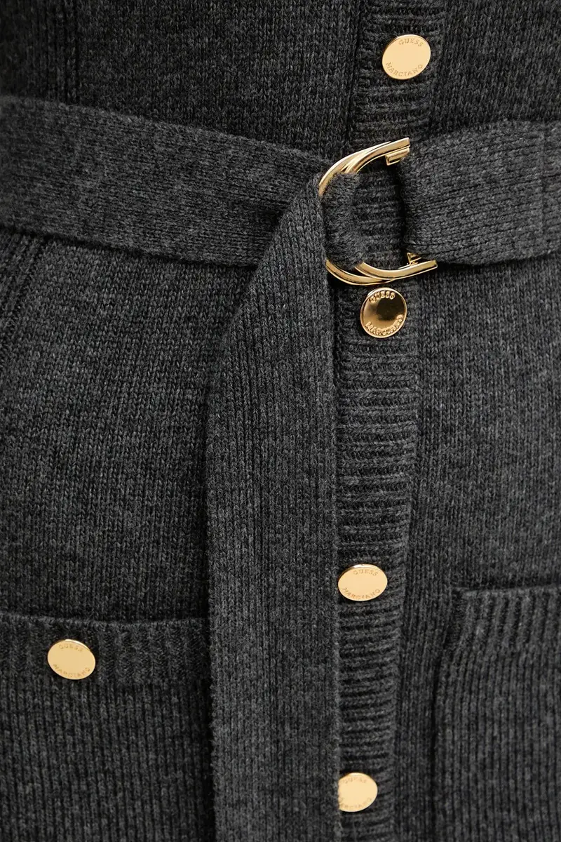 vestito con cashmere AFRAH colore grigio 5BGK43 5893Z miniatura 5