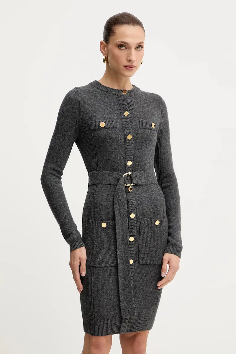 vestito con cashmere AFRAH colore grigio 5BGK43 5893Z