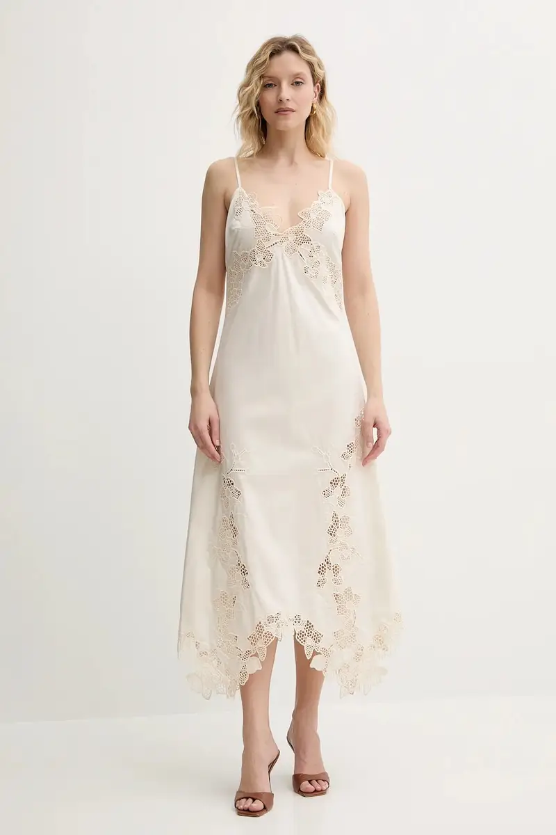 vestito in cotone BROOKE colore beige 5GGK33 7313A