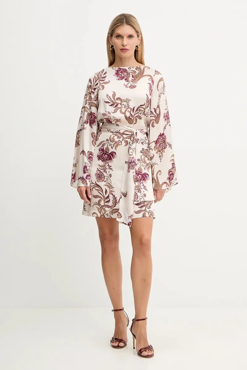 vestito LOREDANA colore marrone 5YGK40 7298A Beige miniatura 4