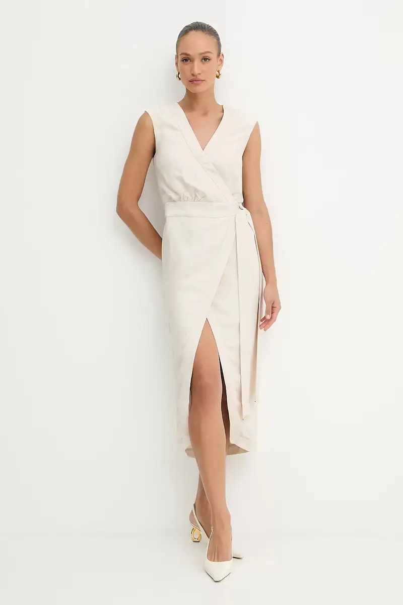 vestito WHITNEY colore beige 5YGK55 7337A miniatura 2