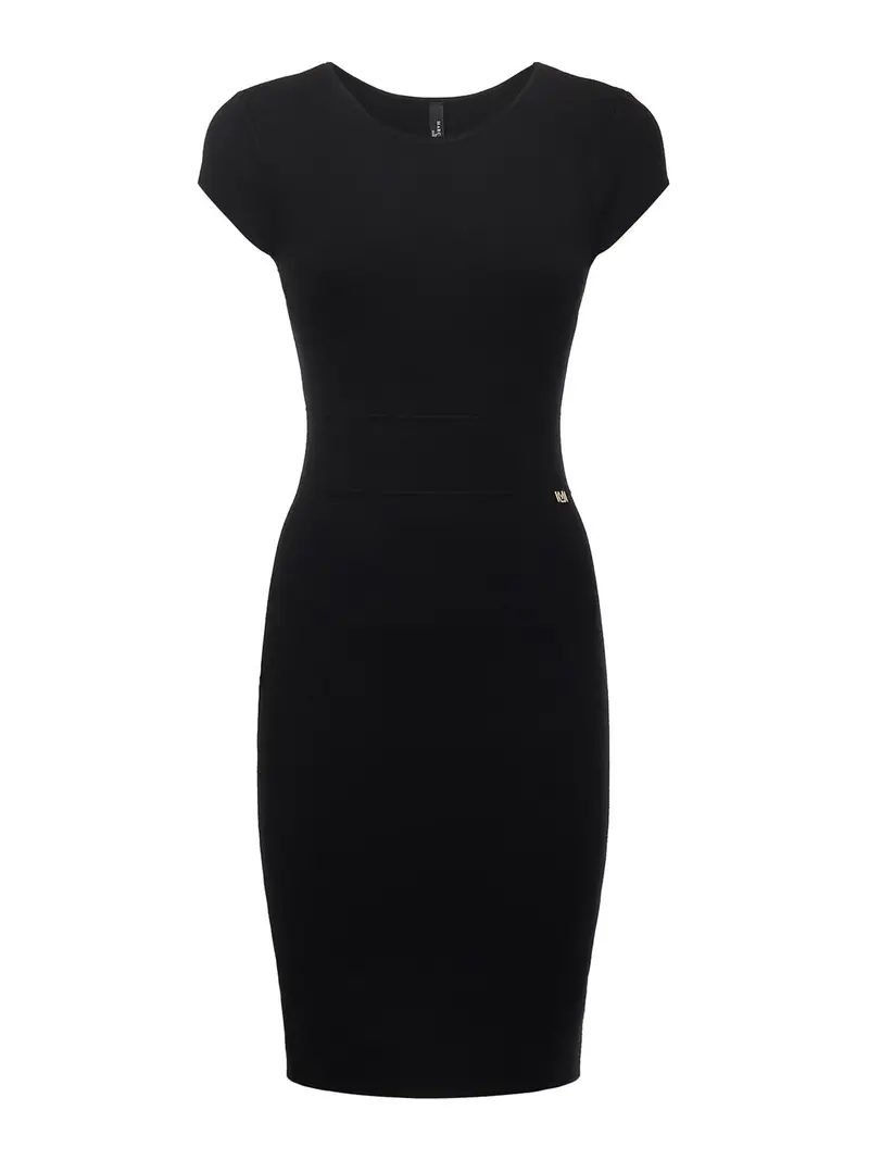 MiniVestito in maglia Nero