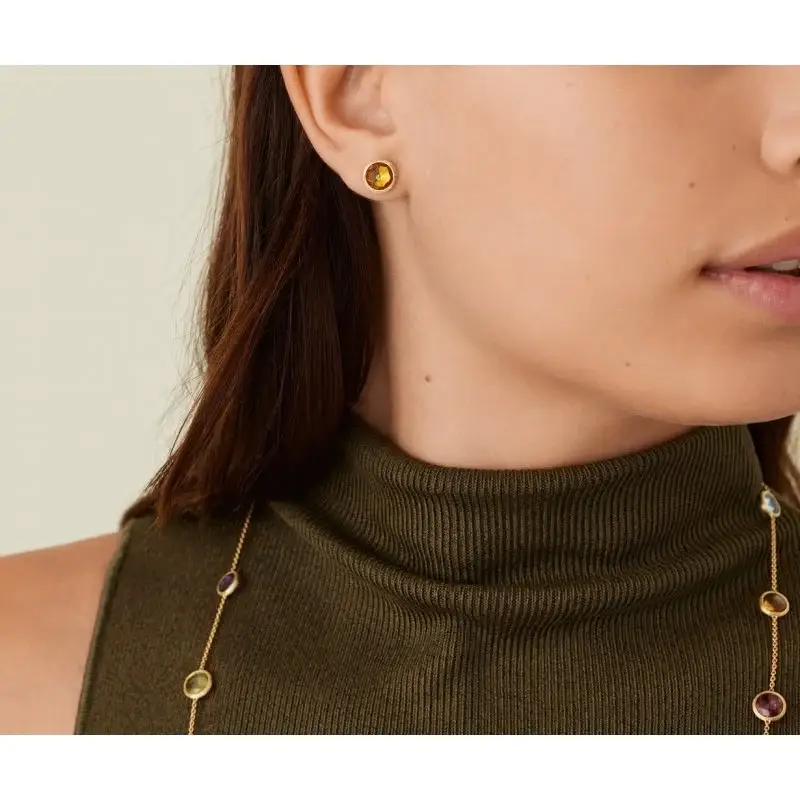 Orecchino A Lobo Con Citrino - Modello Piccolo - Marco Bicego miniatura 2