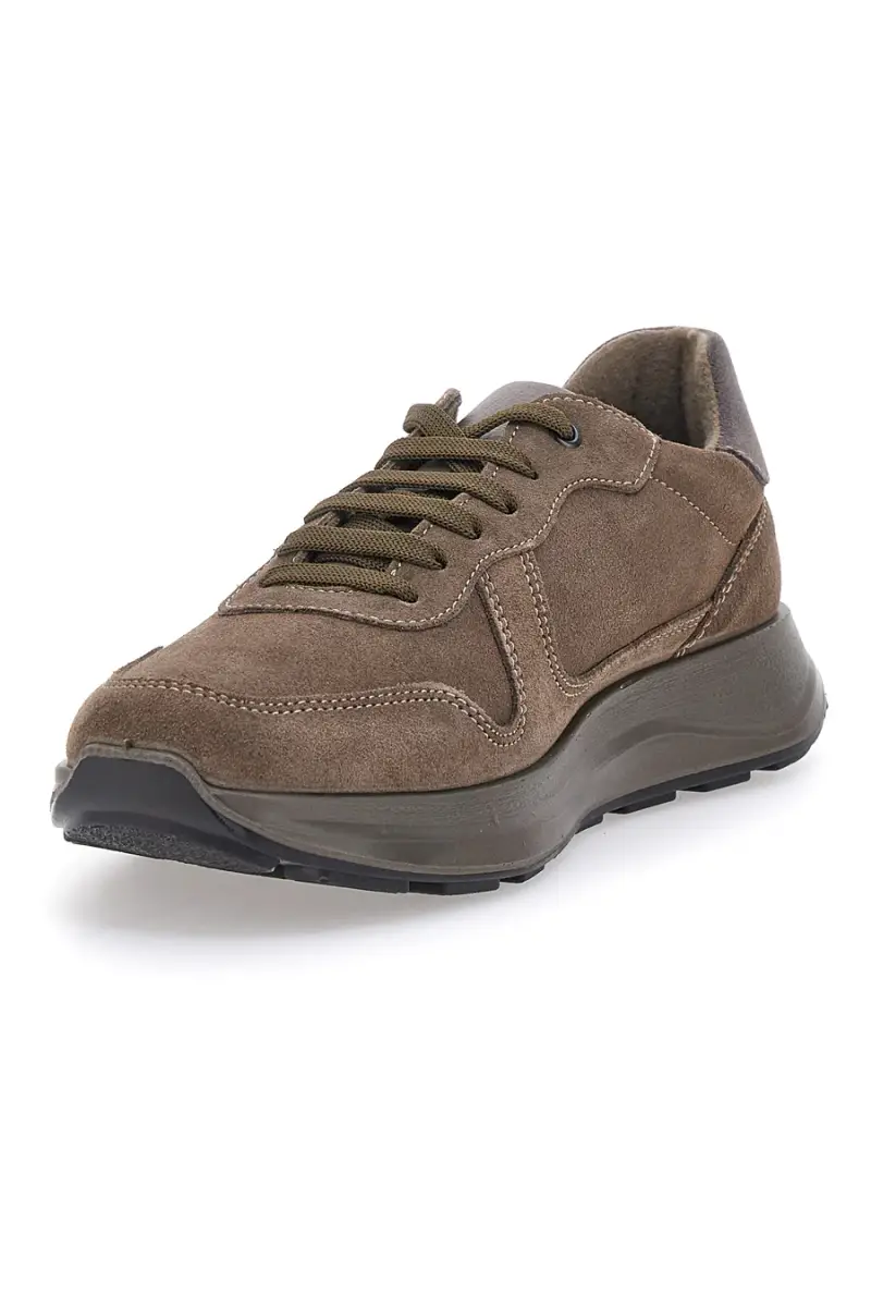 Stringate Marroni Made in Italy in Pelle MARCO BRANDI 2104 [CARIBOU] miniatura 3