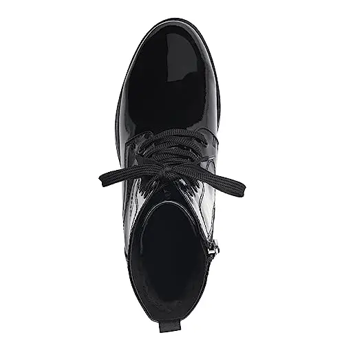 MARCO TOZZI Stivaletti Donna con Lacci in Pelle Sintetica Tacco a Blocco, Black Patent, 36 EU miniatura 3