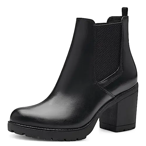 MARCO TOZZI stivali Chelsea da donna vegani senza chiusure color nero (black) 38 EU