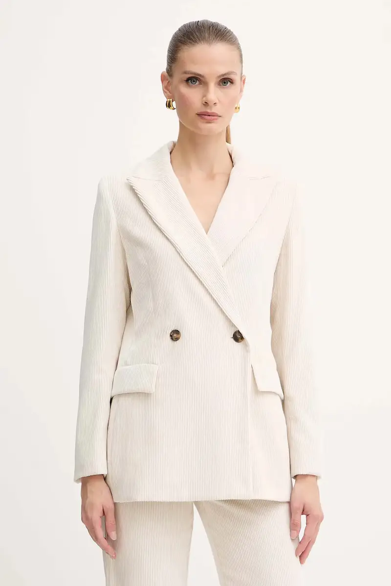 blazer con aggiunta di lana Emme by Marella colore beige 2525046102200