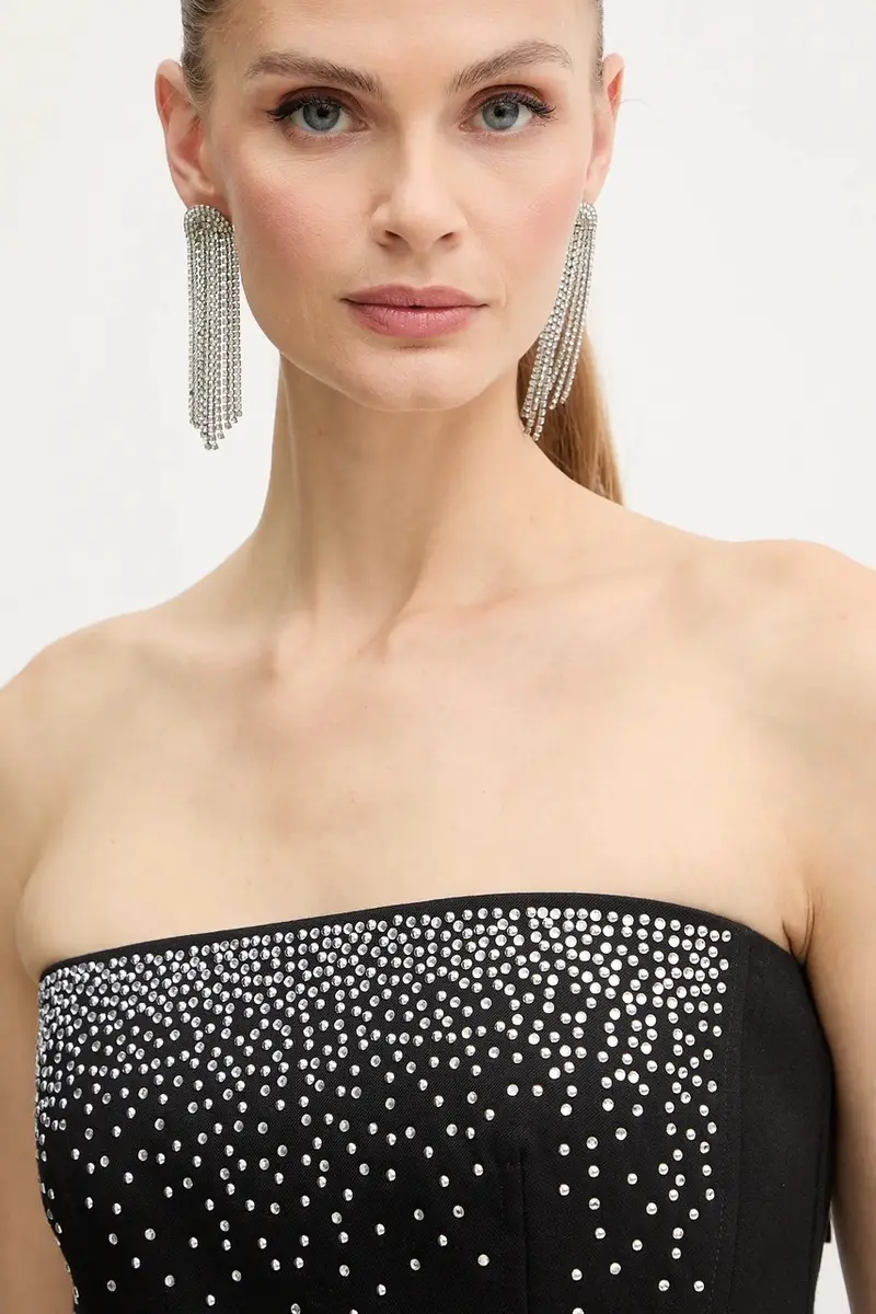 camicetta donna colore nero con applicazione 2523166062200 miniatura 4