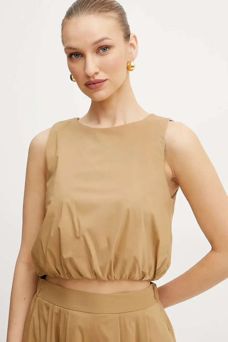 camicetta Emme by Marella donna colore beige 2515161132200 miniatura 4